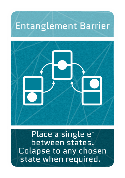 HOP superposition effect card, placing an electron between spins