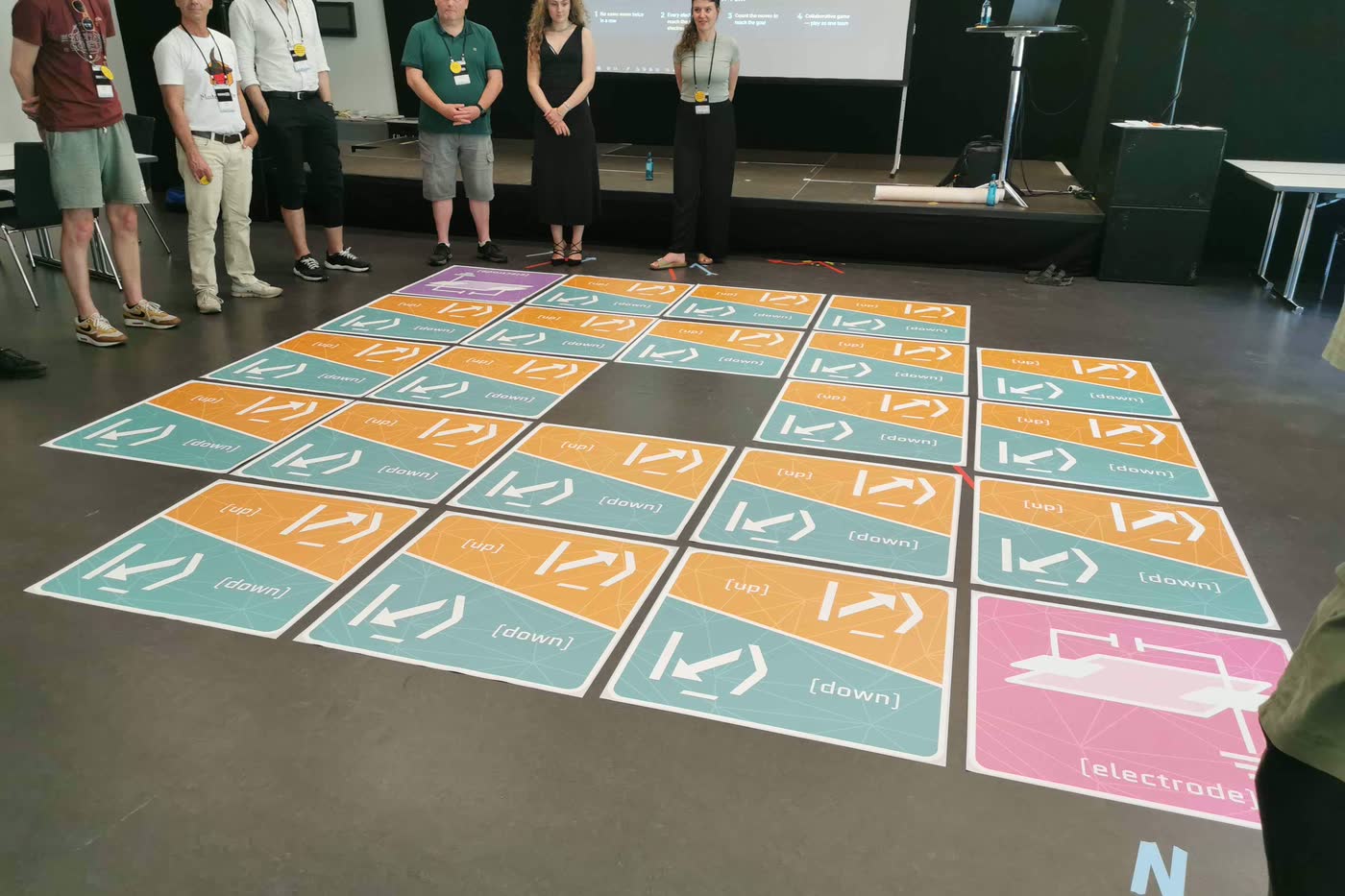 A |HOP⟩ board, mid-session